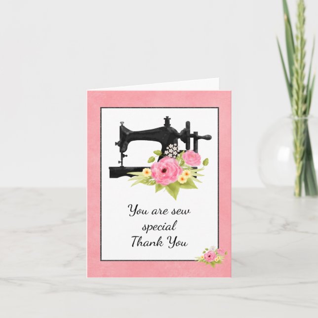 Vous êtes Sew Special Carte de remerciements (Devant)