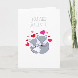Vous êtes si aimé - Carte de renard gris