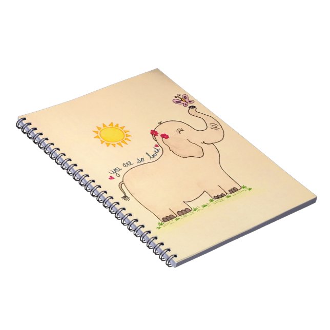 "Vous êtes si aimés" Carnet éléphant (Côté Droit)