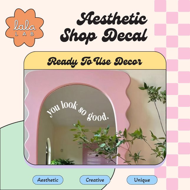 Vous êtes si beau Autocollant pour miroir et fenêt (Créateur téléchargé)