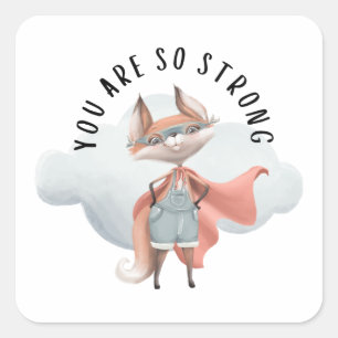 Vous Êtes Si Fort Sticker Fox