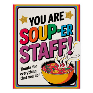 Vous Êtes Soup-er Personnel Merci Poster