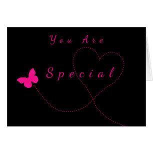 Vous Êtes Spécial Carte Love Heart Butterfly Flyin