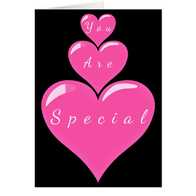 Vous Êtes Spécial Cartes Coeurs - Amour (Devant)