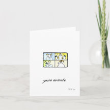"Vous êtes sur Mute", carte de voeux vierge