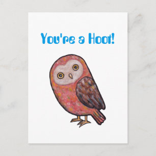 Vous êtes un Hoot Funny Owl Carte postale Cute Owl