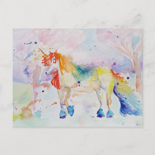 Vous Êtes Un Rainbow Unicorn Carte Postale Girls