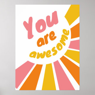 Vous êtes une affiche positive impressionnante