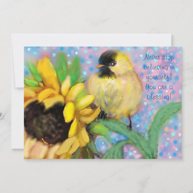 "Vous êtes une Bénédiction !" Carte d'encouragemen (Devant)