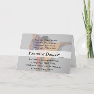 Vous êtes une Dancer Carte blanche recto verso bla