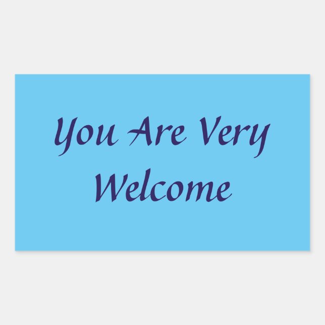 Vous Êtes Welcome Sticker (Devant)