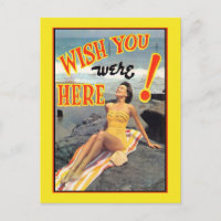Vous étiez ici ! Carte postale de la plage Bikini