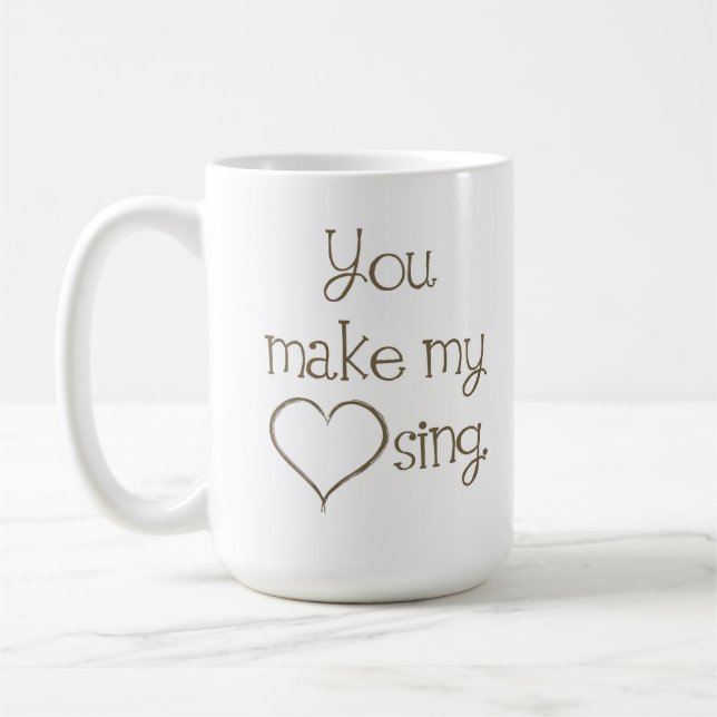 Vous faites mon coeur chanter la tasse (Gauche)