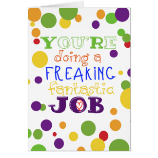 Vous faites une carte de travail fantastique