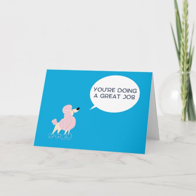 Vous faites une excellente carte de voeux de trava (Devant)