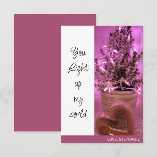 Vous Illuminez Ma Carte de la Saint-Valentin