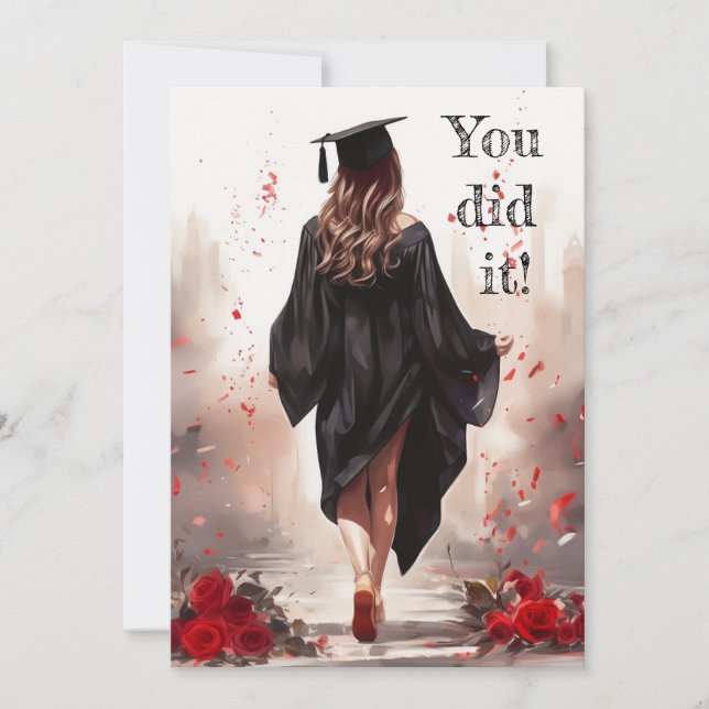 "Vous l'avez fait !" Carte de diplôme (Devant)