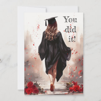 "Vous l'avez fait !" Carte de diplôme