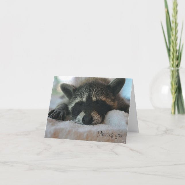 "Vous manquant" carte pour notes (Devant)