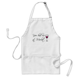 Vous m'avez eu au tablier merlot