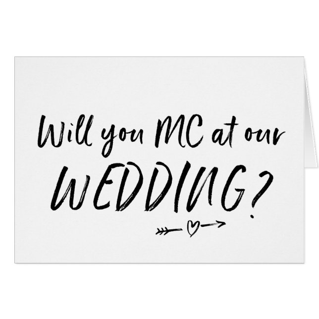 Vous MC à notre carte de mariage (Devant horizontal)