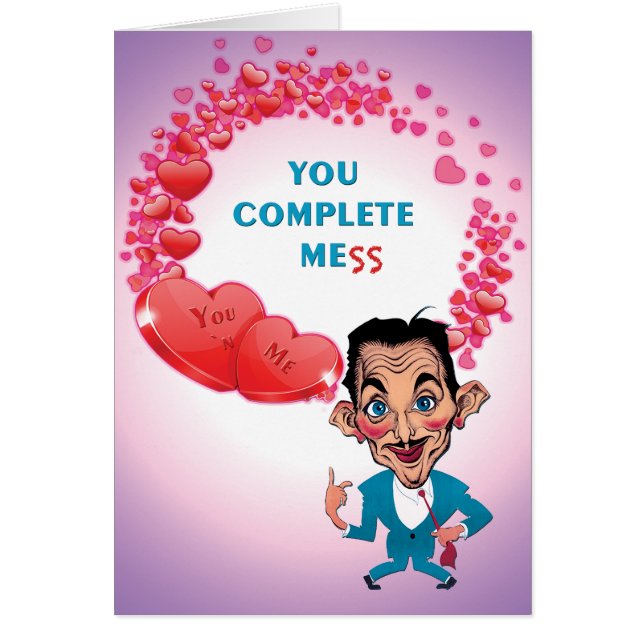 Vous me complétez par une carte de Saint-Valentin  (Devant)