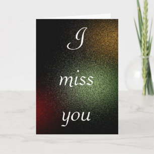 Vous me manquez - Carte de voeux