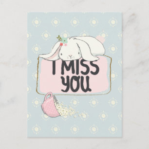 Vous me manquez carte postale
