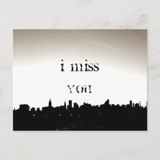 VOUS ME MANQUEZ CARTE POSTALE
