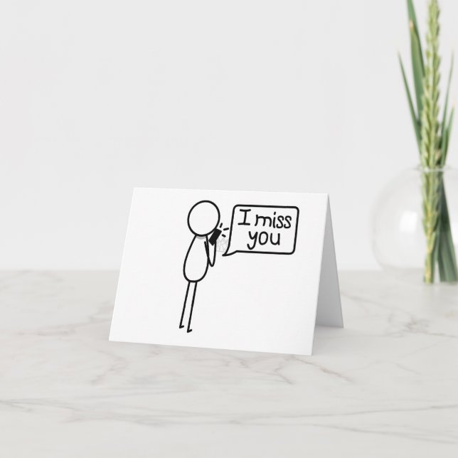 Vous me manquez - Penser à votre carte (Devant)