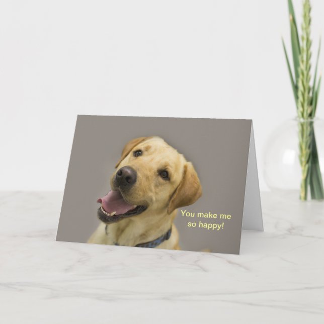 Vous me rendez si heureux ! Carte de laboratoire j (Devant)