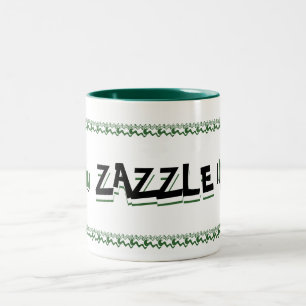Vous me zazzle Green et Black Mug