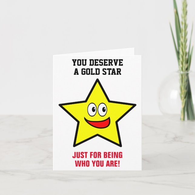 Vous méritez un Gold Star Amour et Appréciation (Devant)