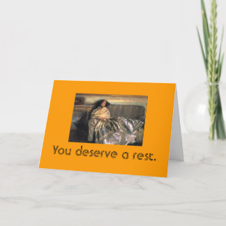 Vous méritez une carte de repos
