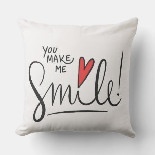 Vous m'incitez à sourire coussin