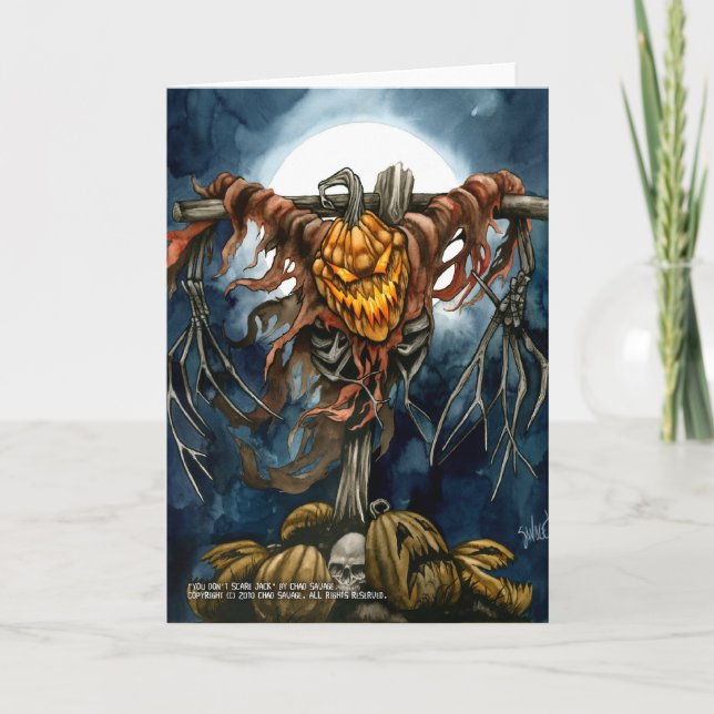 Vous n'effrayez pas la carte de voeux de Jack (Devant)