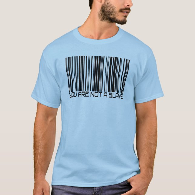 Vous n'êtes pas un esclave - T-shirt de code (Devant)