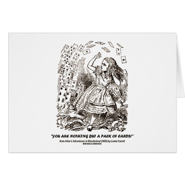 Vous n'êtes rien mais un paquet de cartes (Devant horizontal)