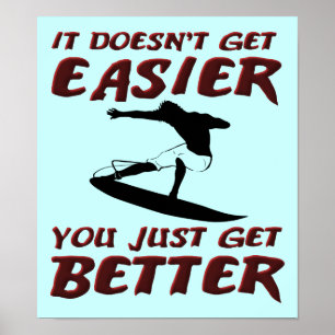 Vous obtenez une meilleure affiche de surf surfeur
