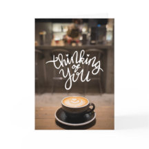 Vous penser par-dessus un café – Carte de latte ar