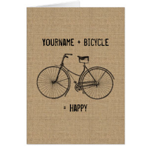 Vous plus la bicyclette égale le sac naturel