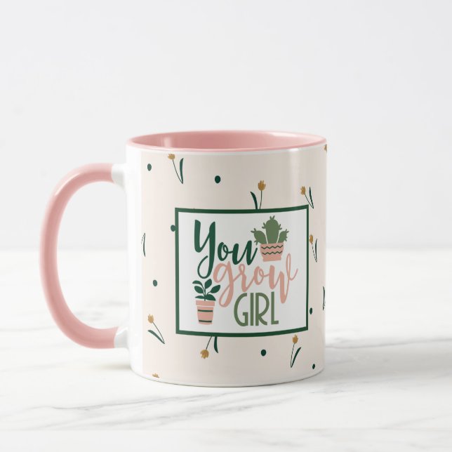 Vous Pouvez Fille Plante Lover Coffee Mug (Gauche)