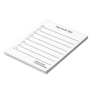 Vous pouvez le faire ! Bloc-notes Notes à moi-même