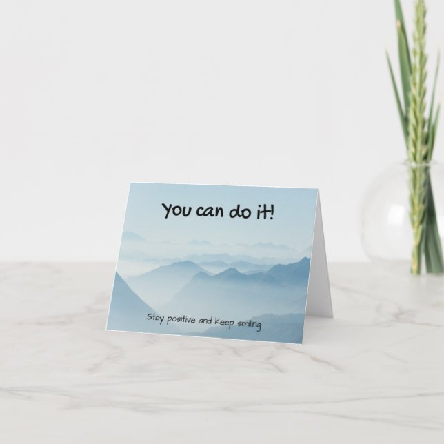 'Vous Pouvez Le Faire' - Carte De Positivité (Devant)