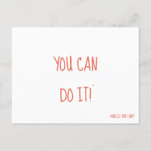 Vous Pouvez Le Faire Carte Postale Drôle Motivatio