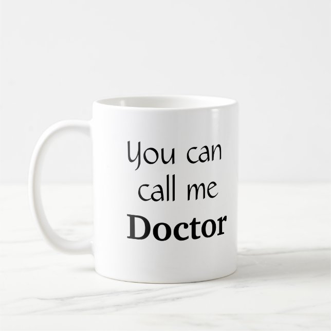 Vous pouvez m'appeler tasse de café de cadeau de (Gauche)