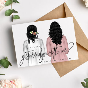 Vous Préparerez-Vous Avec Moi ? Carte Girls in Rob