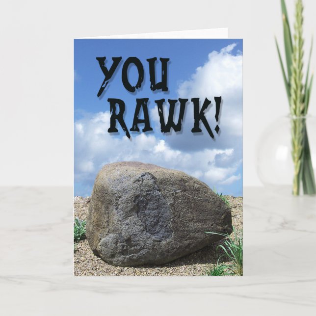 Vous, Rawk ! Carte de vœux (Devant)