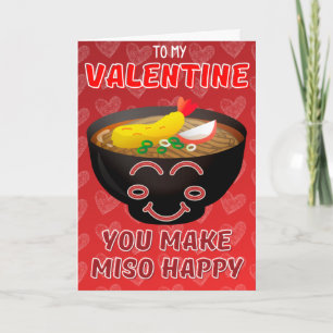 Vous rendez Miso heureux, carte de la Saint-Valent