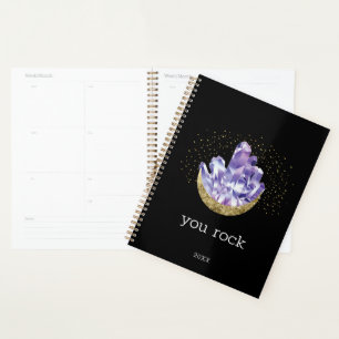 Vous Rock Amethyst Crystals Mystical Watercolor